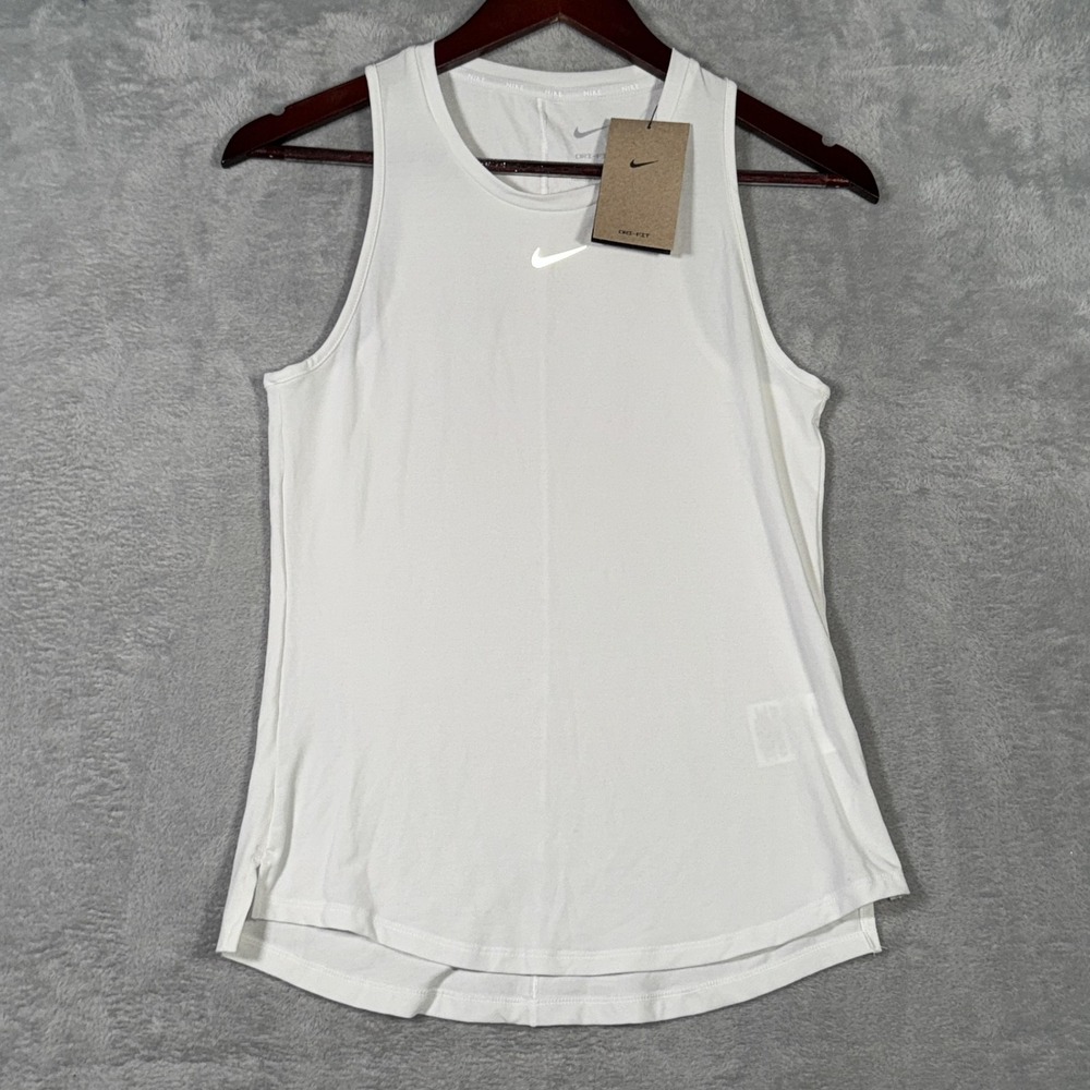 Nike Dri-FIT Tank Top Womens‎ XS Sleeveless Athletic One Luxe DD0615-100 - Picture 2 of 10